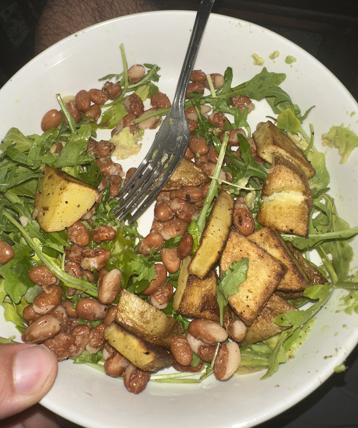 Potatoes, Pinto Beans, Arugula & Avocado Salad 😍